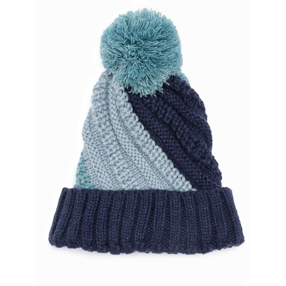 NEW Vince Camuto | Two Tone Knit Beanie +‎ Pompom